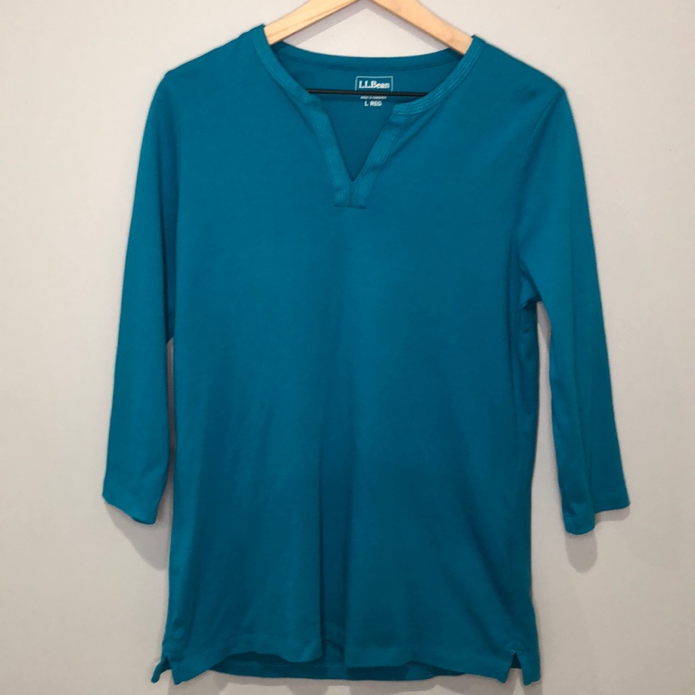 L.L. Bean 3/4 Sleeve Blouse